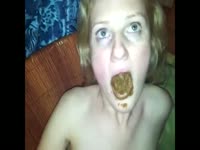  Scat Sex DVD - Slut uses poop as a chocolate substitute